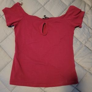 Maroon top